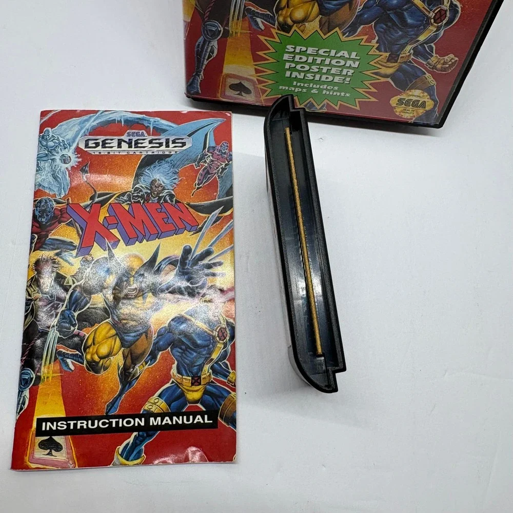 CIB Video Game Action Marvel X-Men Sega Genesis